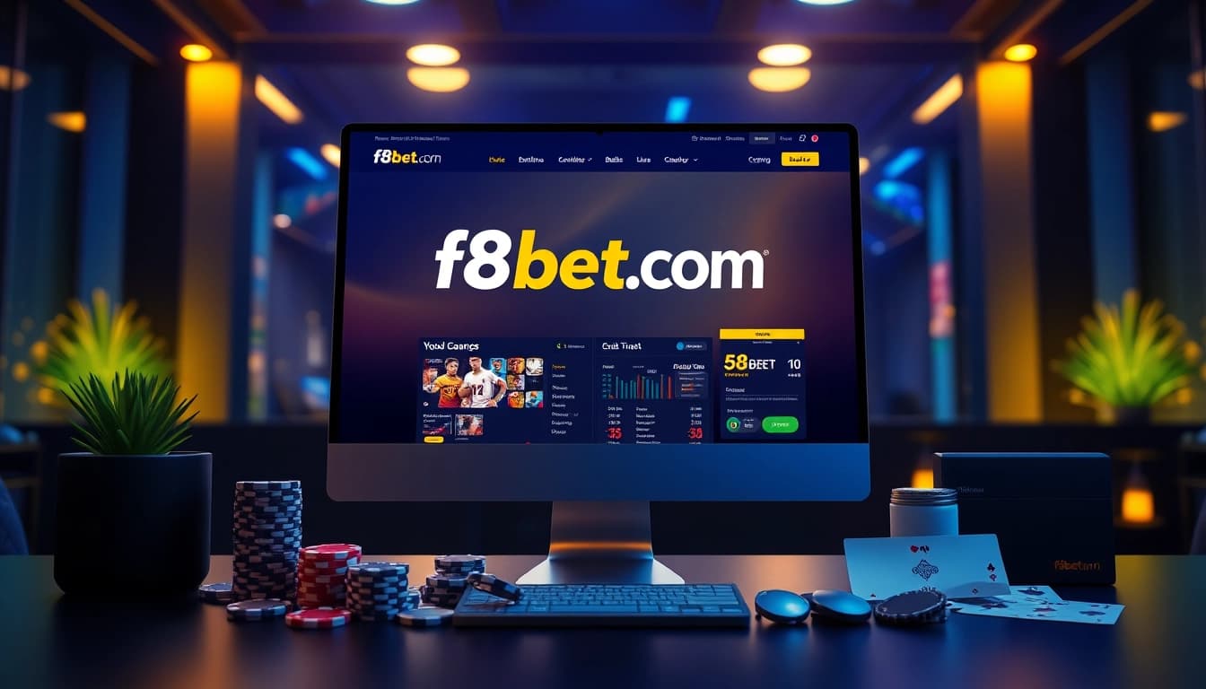 A user-friendly interface on f8bet.com showcasing online betting excitement with vibrant colors and engaging elements.