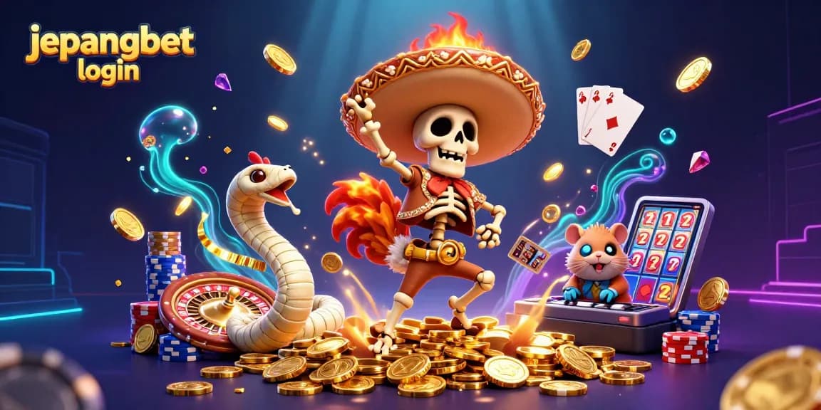 Enjoy the jepangbet login scene featuring vibrant casino characters and dynamic gaming elements.