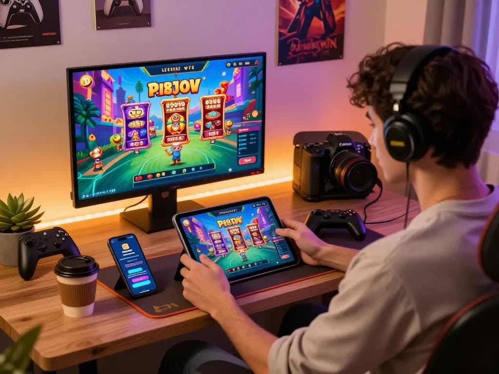Engaging gaming experience at https://luckywin.free/ with online games, cozy environment, and interactive setup.