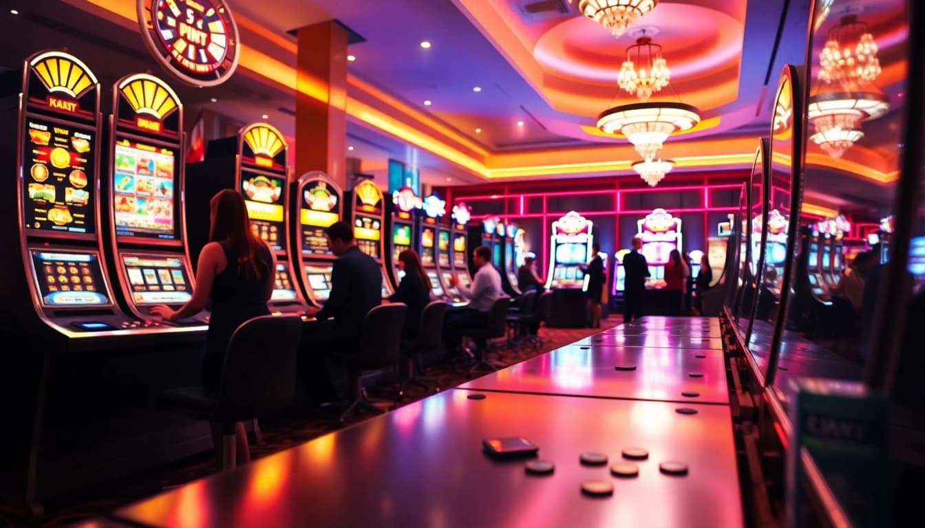 參與雷神之錘2試玩版的賭客在CASINO裡興致勃勃地玩樂。