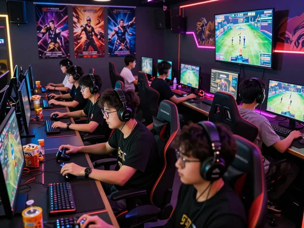 Engaged gamers participating in various activities on nk88 com gaming platform.