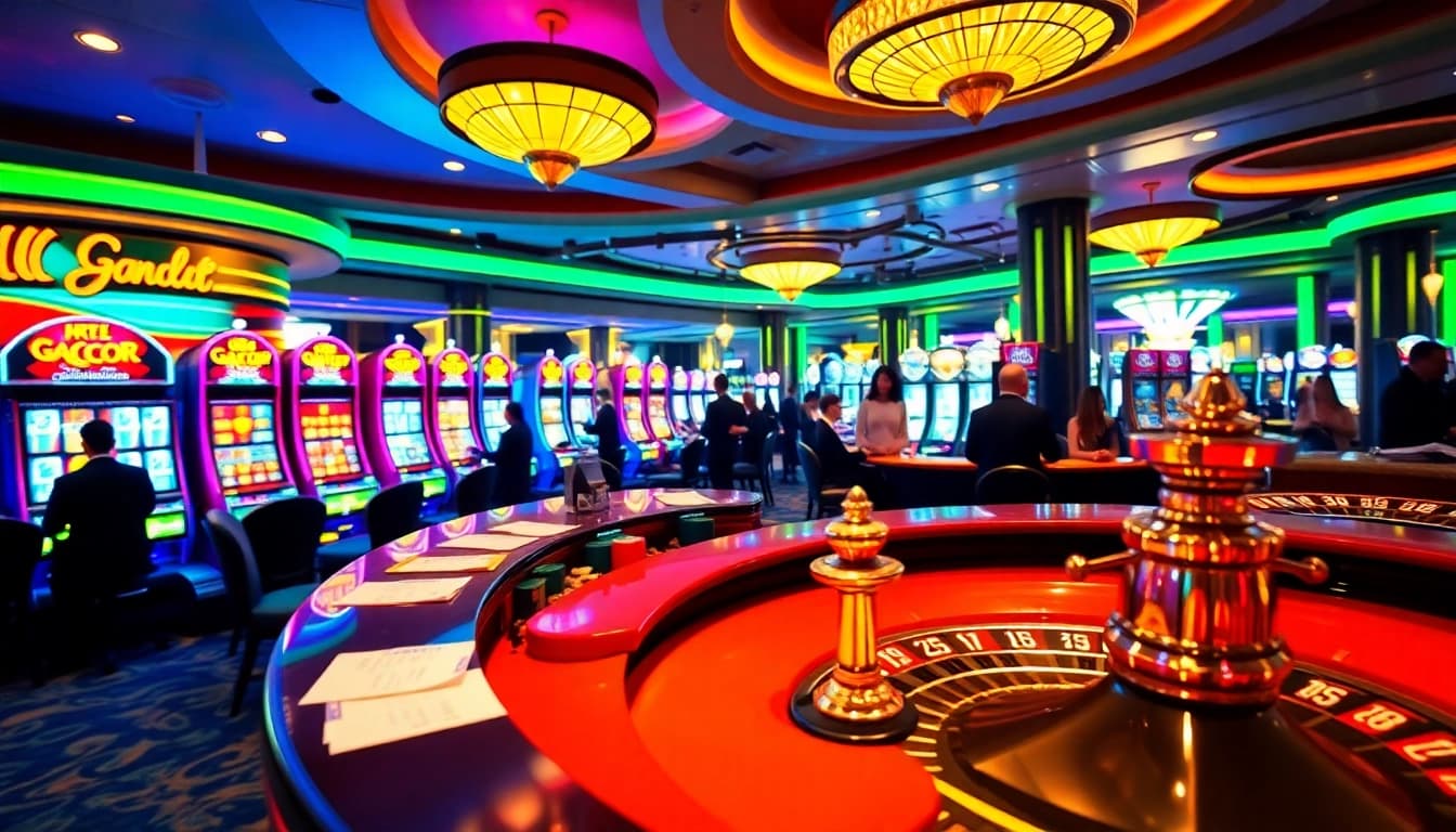 Experience slot gacor excitement with vibrant machines and thrilling gameplay in a luxurious casino.