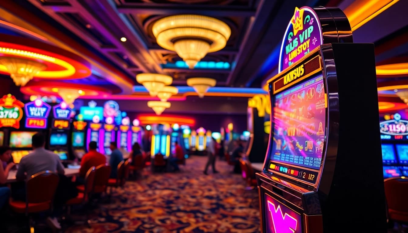 Main Katsu5 VIP Slot with alluring graphics in a lively Indonesian casino.