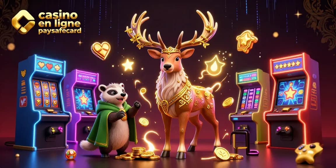 Vivez l'excitation du casino en ligne paysafecard avec des personnages et éléments de jeu dynamiques.