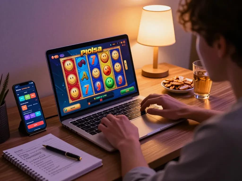 Bergabung dalam permainan slot pulsa yang menarik di laptop di rumah, meningkatkan keseruan perjudian online.
