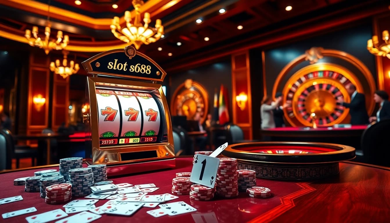 Rasakan sensasi kemenangan di slot88 dengan suasana kasino mewah yang menampilkan pemain dinamis dan mesin slot yang mengasyikkan.