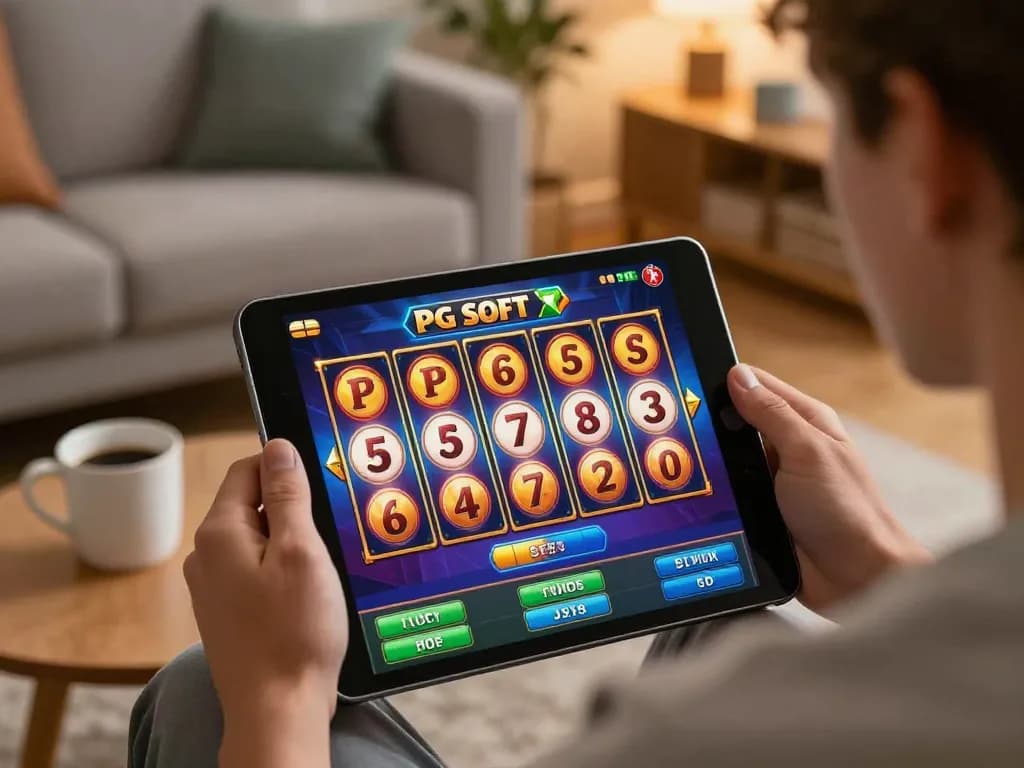 Rasakan sensasi permainan slot PG Soft dengan bermain di tablet Anda di rumah yang nyaman.