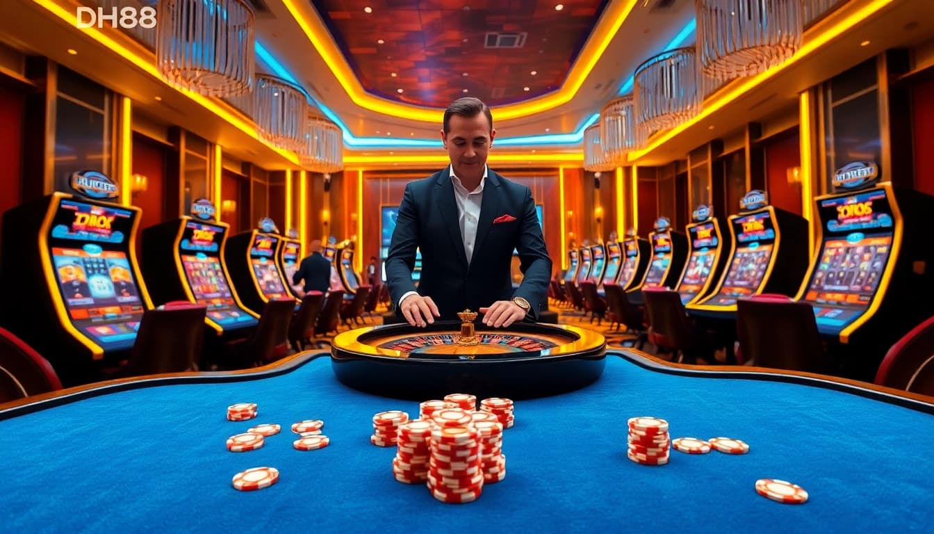 Experience thrilling gameplay at https://dh88.video/ with vibrant slot machines and professional dealers.