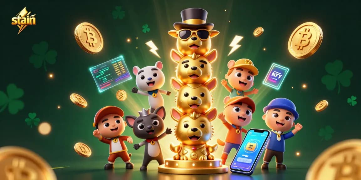 Experience winning spins with the vibrant stain-themed casino illustration featuring dynamic gaming elements.