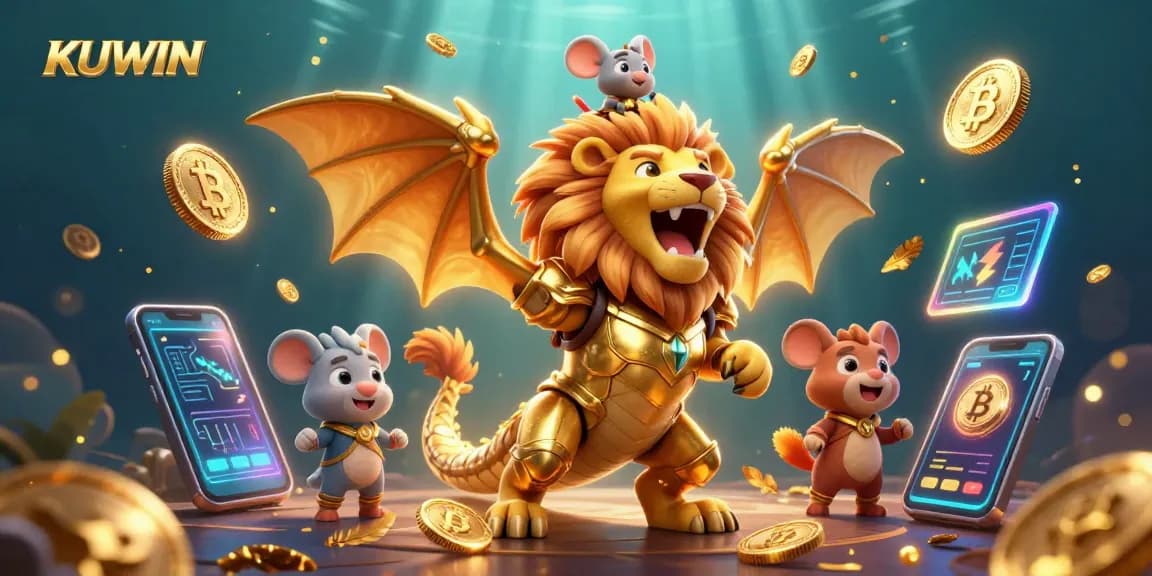 Experience thrilling gameplay at KUWIN featuring a golden chimera in an exciting casino environment.