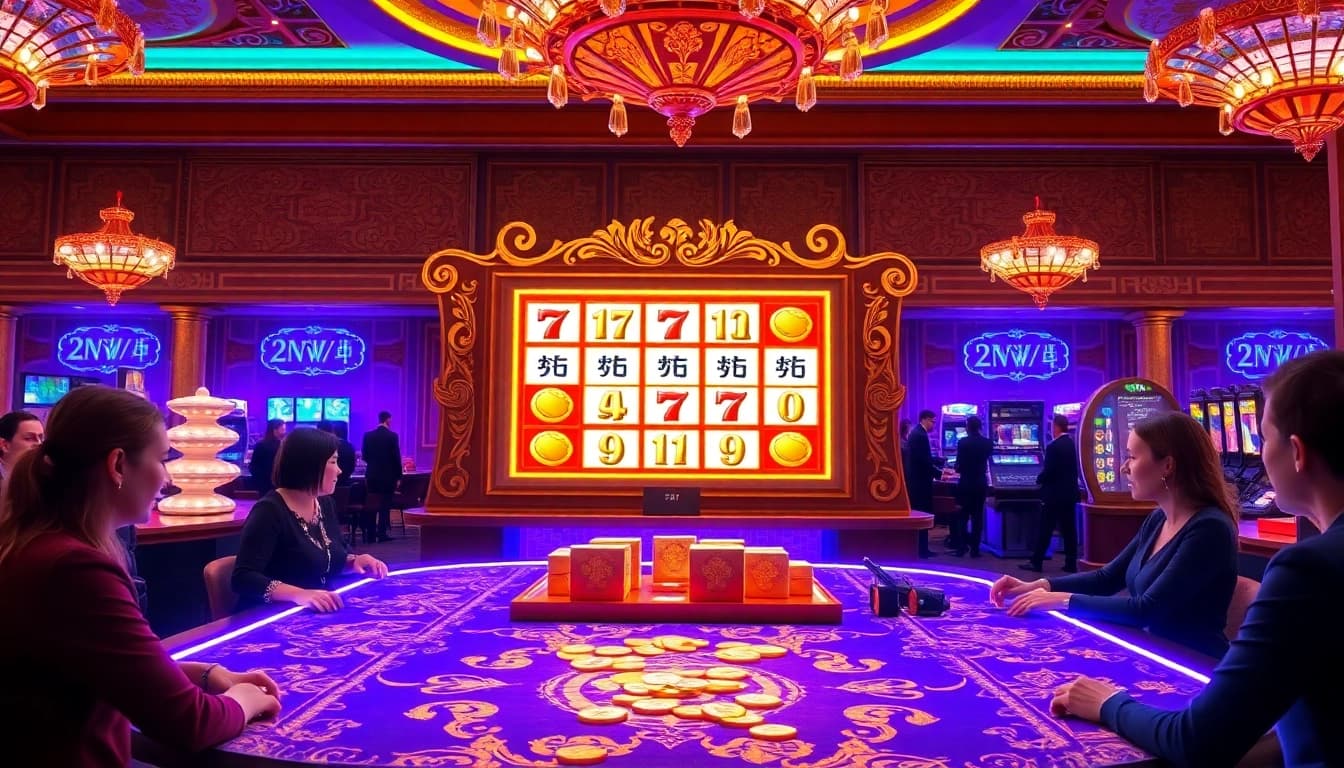 Engaging players at the demo pg soft Mahjong Ways slot machine, showcasing excitement and vibrant colors.