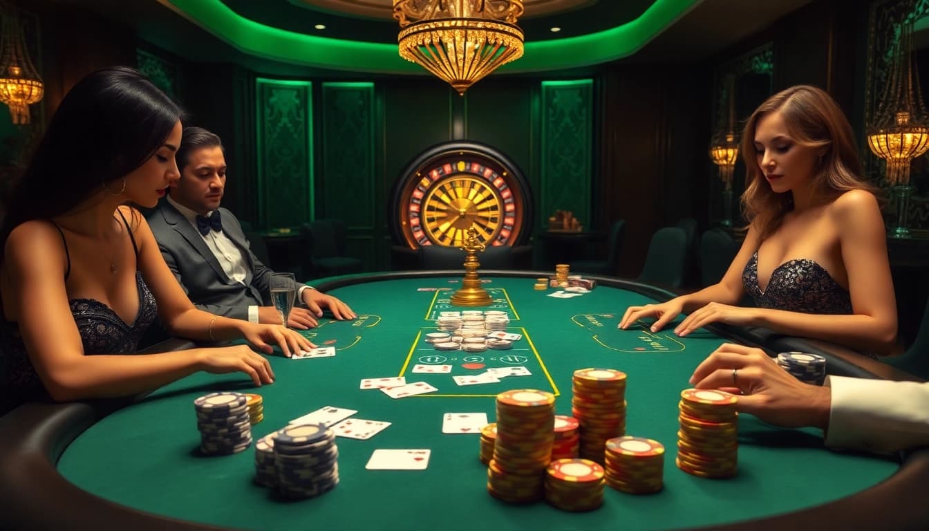 Engaging poker game at G28 casino, featuring players, chips, and cards.