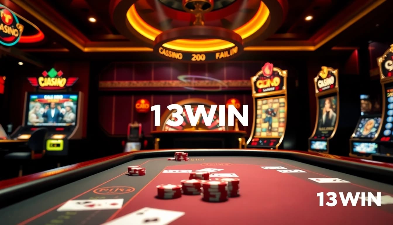 Engage with top gaming experiences at https://13win1.cn.com/ featuring casino tables and vibrant slot machines.