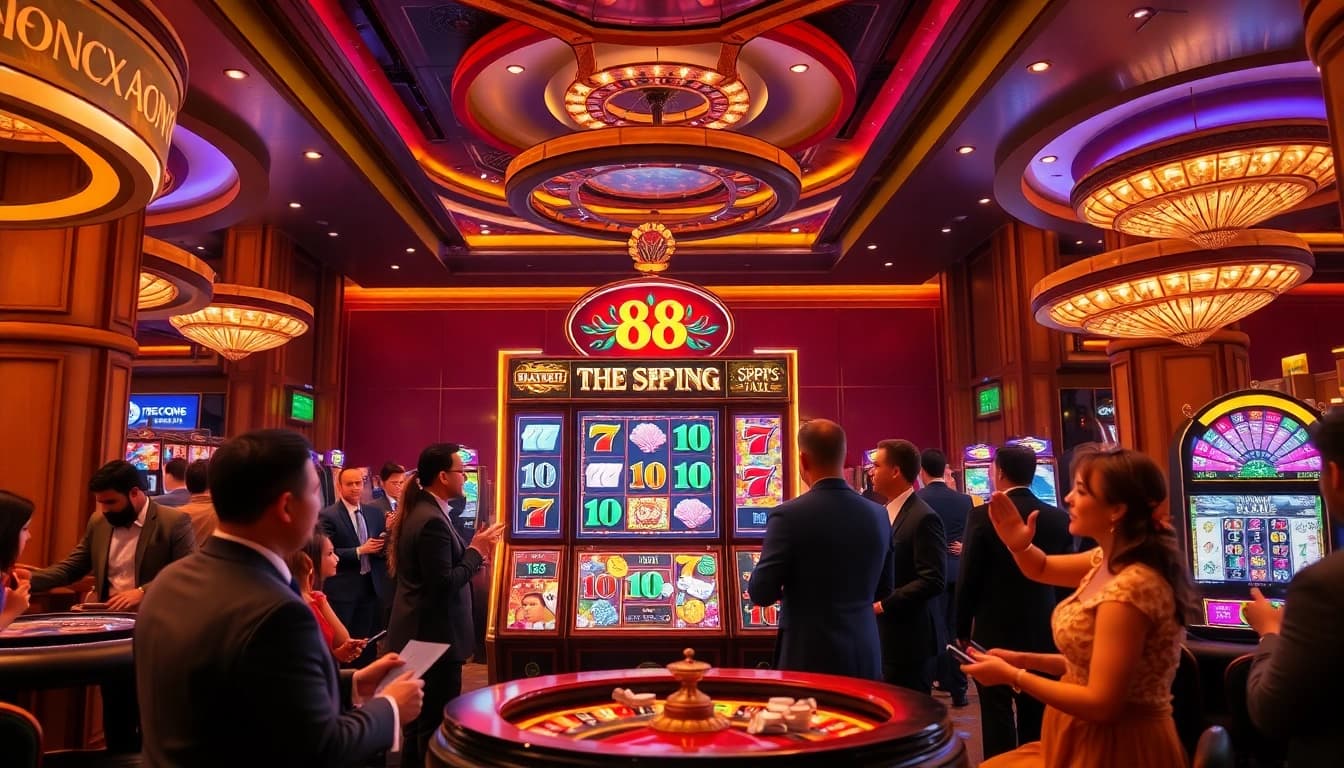 Experience the thrill of slot88 with vibrant machines and engaging casino atmosphere.