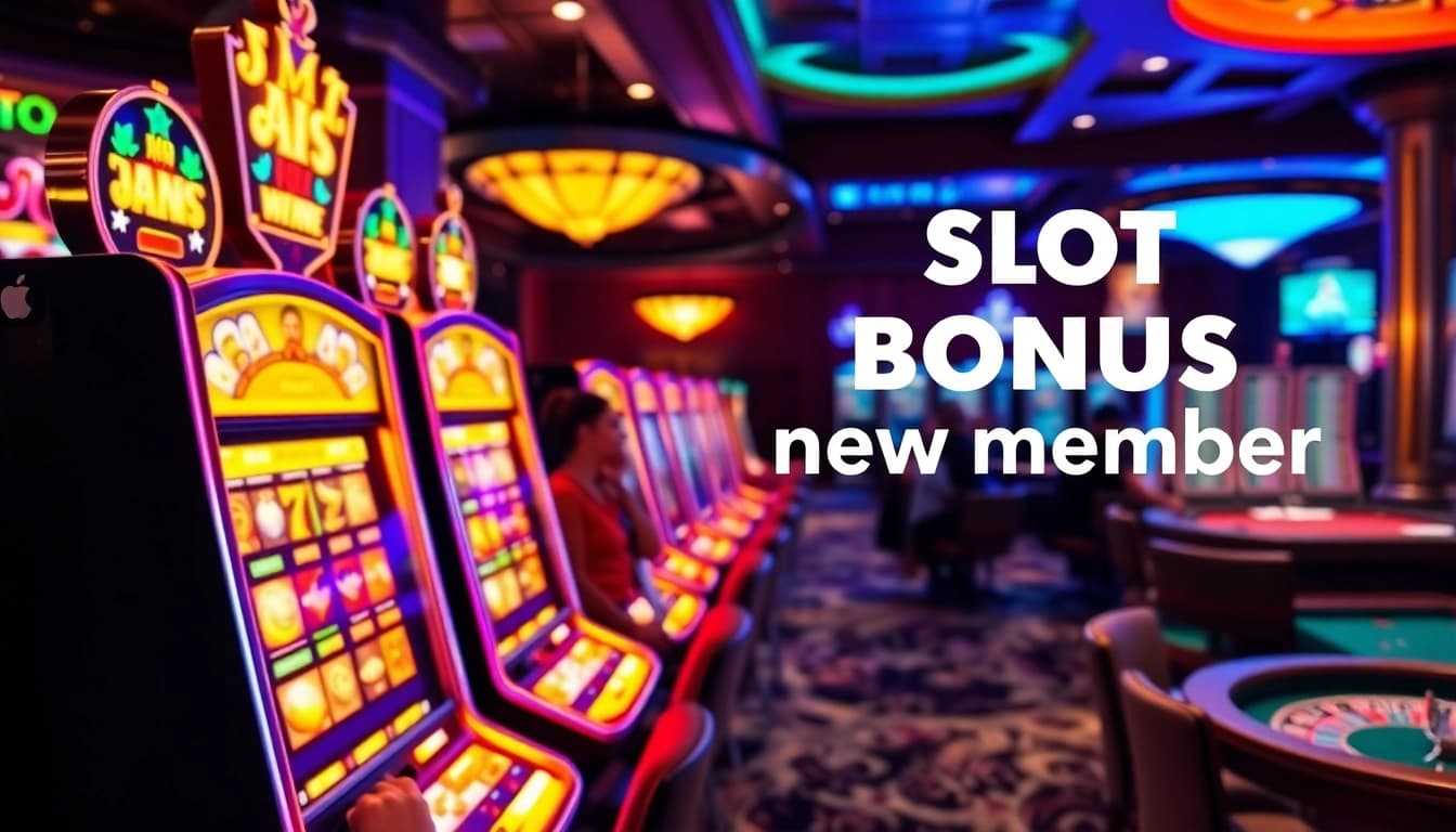 Engaging players activating the slot bonus new member promotions at a vibrant casino.