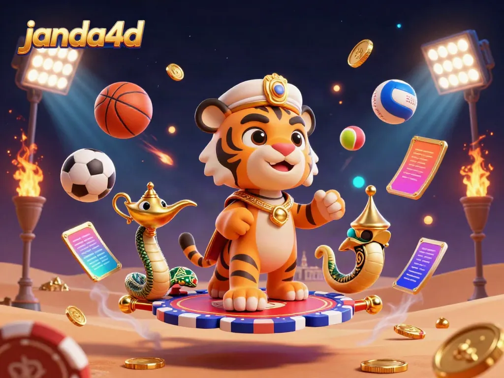 JANDA4D menghadirkan gambar 3D yang menarik dengan elemennya terbang, menciptakan suasana dalam dunia perjudian.