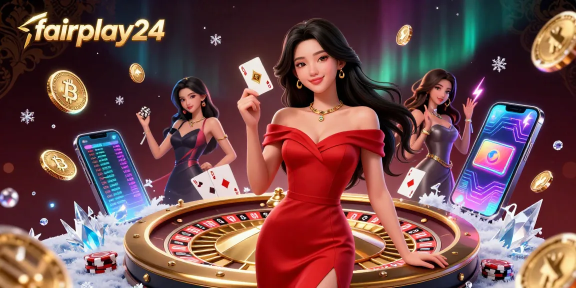 Experience vibrant casino action with fairplay24, showcasing elegant betting in a dynamic scene.
