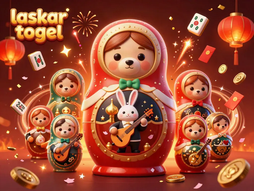 Play laskar togel with exciting gameplay illustrated by charming characters in a festive scene.
