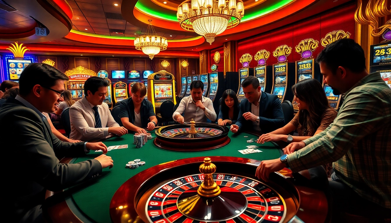 Experience thrilling high-stakes poker gameplay at 'asupanjitu' casino, where players engage intensely around the table.