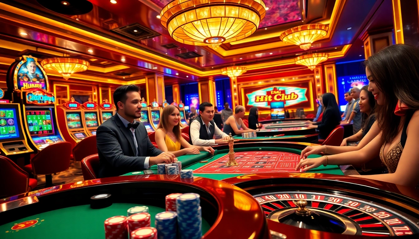 Experience thrilling casino action at https://hitclub9.us.com/ featuring poker tables, slot machines, and a lively atmosphere.