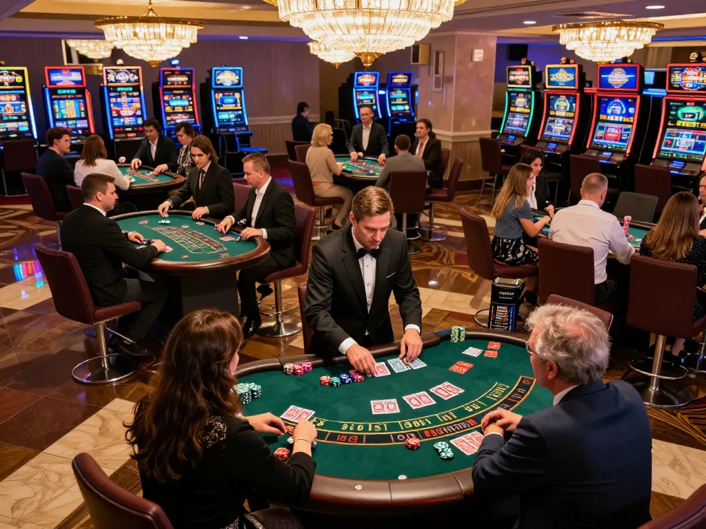 Experience high-stakes betting and strategic play at ww88 blackjack tables in a luxurious casino setting.