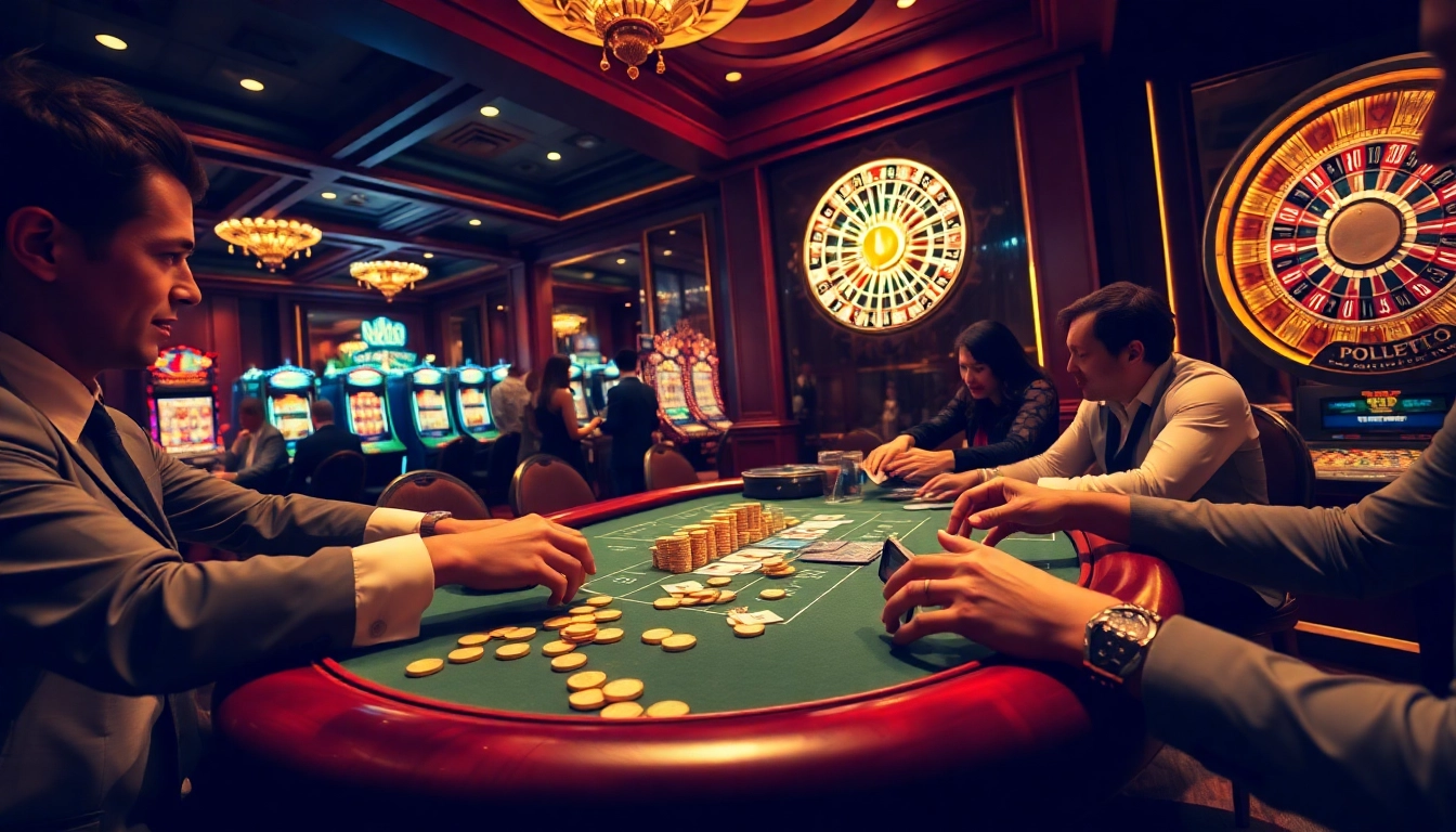 Play cash games at https://f1686s.com/ with vibrant poker tables and luxurious gambling atmosphere.