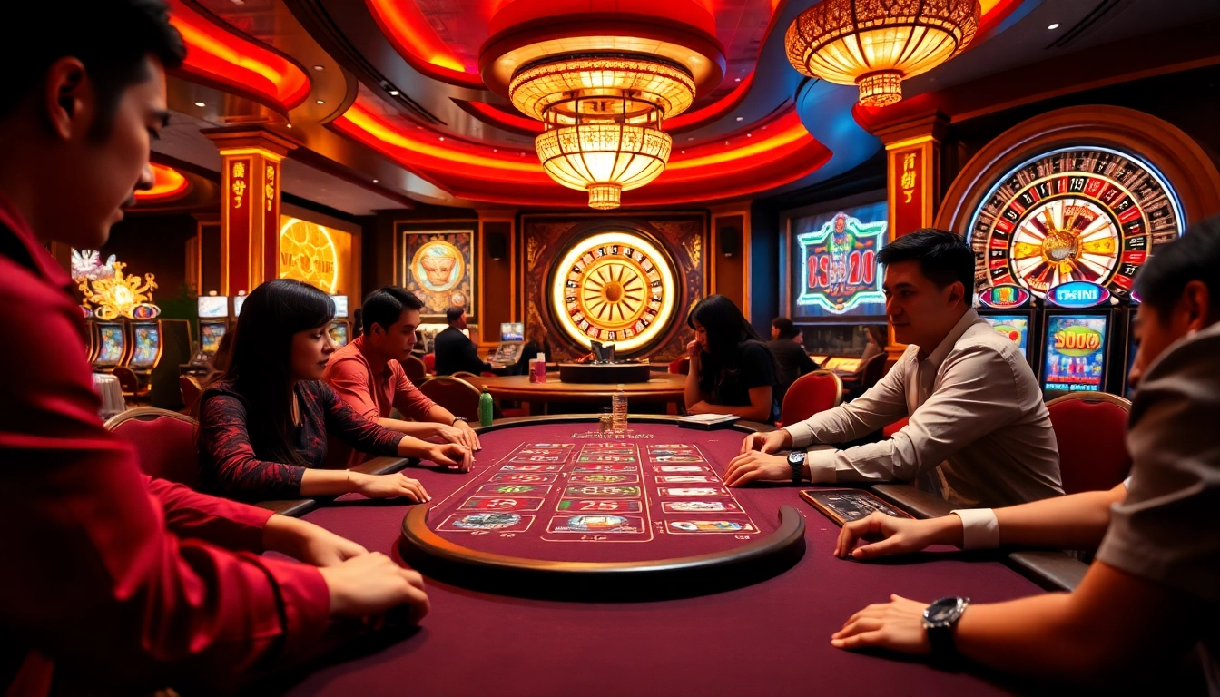 Experience the thrilling ambiance of tg88 đăng nhập with vibrant casino games and engaging players.