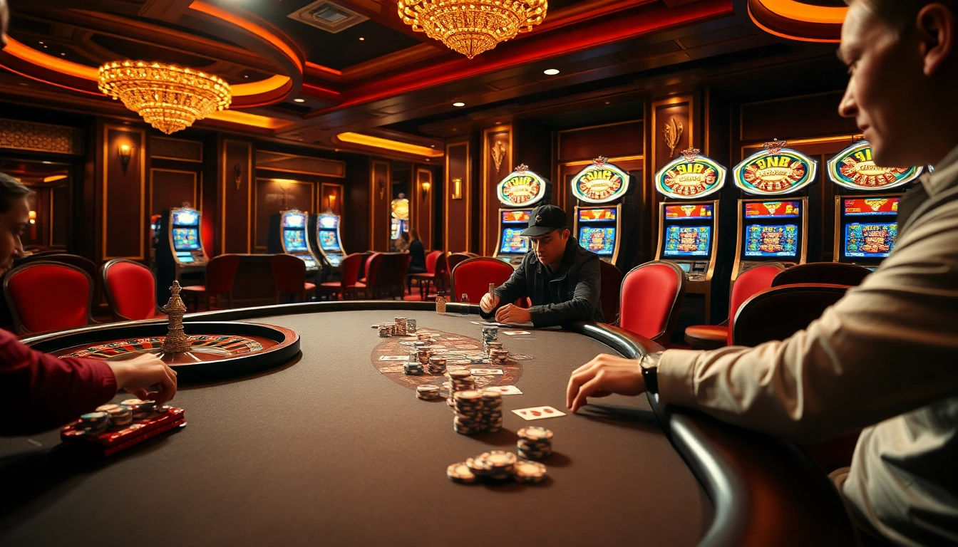 Experience thrilling gambling action at RIKVIP with poker games and vibrant casino layouts.