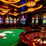Experience excitement at https://xx88.vin/ with vibrant casino gaming featuring roulette, poker chips, and slot machines.