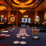 Strategic hz88 casino players placing high-stakes poker bets on a premium table