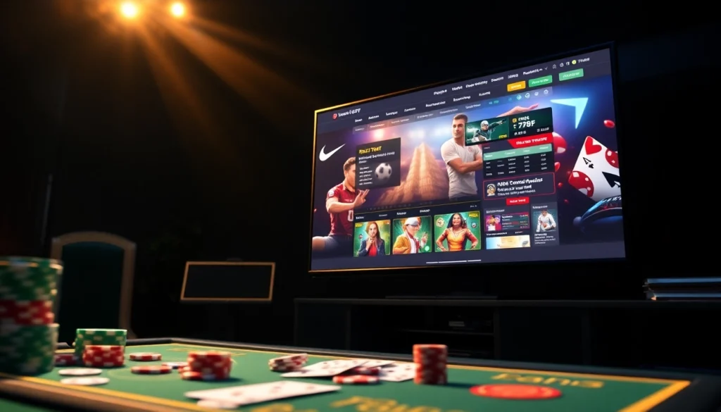Engaging promotional image of 789F online gambling platform showcasing dynamic gaming visuals and an inviting ambience.
