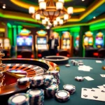 Engaging gameplay at B29 casino with vibrant poker chips and thrilling slot machines.