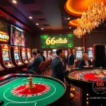 Exciting gaming atmosphere featuring 66club's vibrant online casino interface with players engaged.