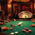 Players enjoying a thrilling game at the Hit club casino table, experiencing high-stakes action.